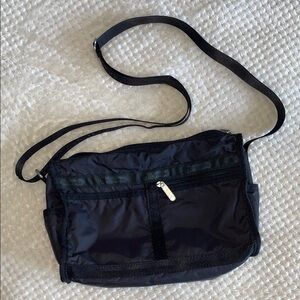 Lesportsac Black Crossbody Nylon Bag